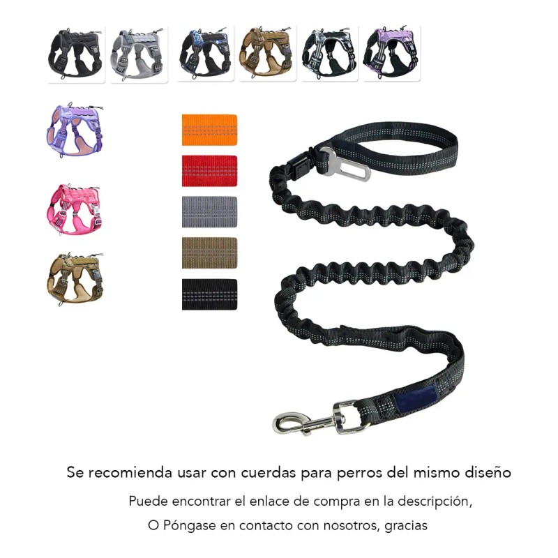 Chaleco Táctico Para Perro Grande Pechera K9 Ajustable