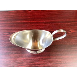 Myco Tableware NEW 16 oz Elite Brush Sauce Boat Myco Tableware ESB440B Stainless Steel #8957-OB