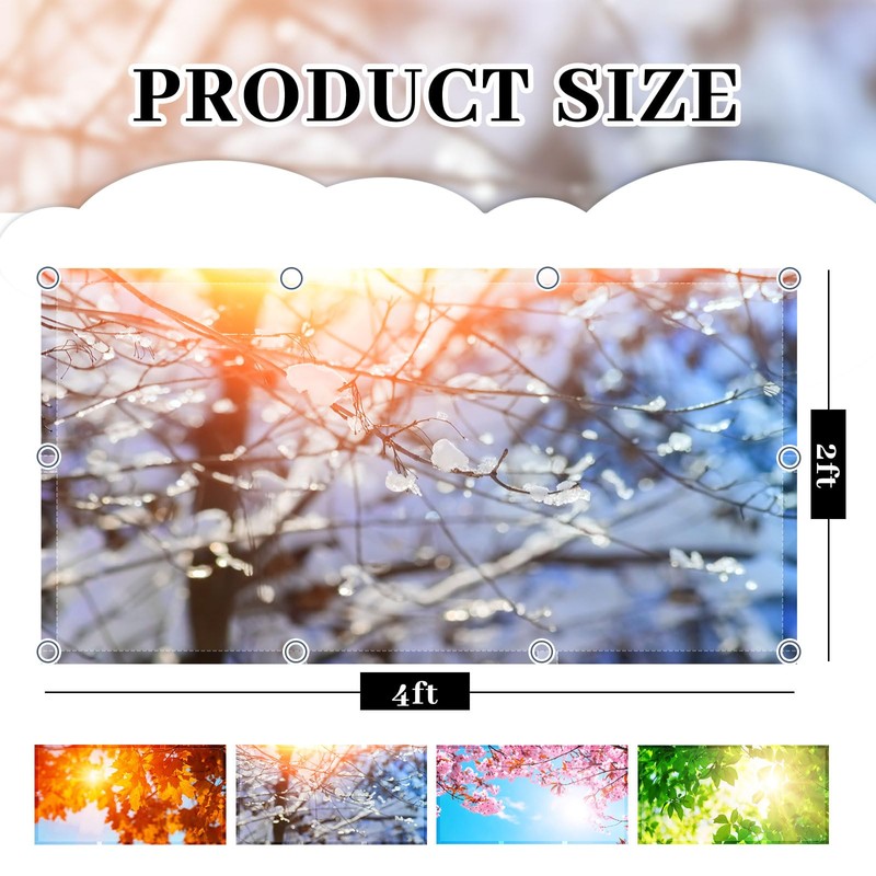 ROCEEI Pack of 4 Fluorescent Light Covers for Ceiling Lights,