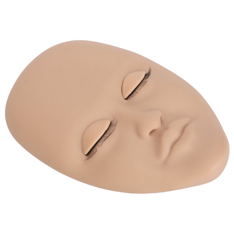 Eyelash Extension Face Mannequin 3 Pairs Removable Eyelids Single Layer