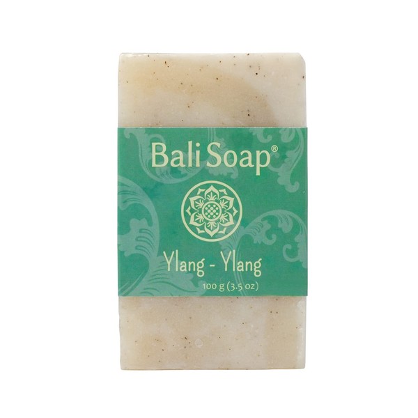Bali Soap - Ylang-Ylang Natural Soap - Bar Soap for Men & Women - Bath, Body and Face Soap - Vegan, Handmade, Exfoliating Soap - 3 Pack, 3.5 Oz each