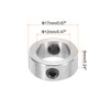 sourcing map Shaft Collar 12mm Bore Aluminum Alloy Clamping Collar