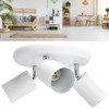 GU10 Ceiling Spotlight Holder 3 Head Rotating Lamp Base Fixture