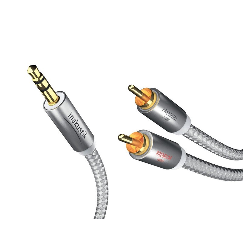 In-akustik Premium II 3.5 mm Jack Plug to 2x RCA