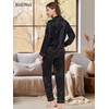 Reliwel Silk Pajamas for Women Button Down Satin Pjs Set