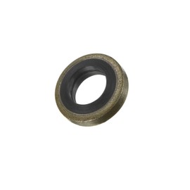 sourcing map Bonded Sealing Washers M6 11.5x6x2mm Carbon Steel Nitrile Rubber Gasket, Pack of 5
