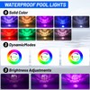 ivotow Pool Lights,Solar Rechargeable Floating,Pool Lights That Float with Remote
