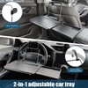 Feiezade 2 in 1 Comapct Steering Wheel Desk Headrest Tray