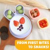 SILUNITY Baby Suction Plate Yellow Rabbit Made in Korea Silicone