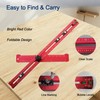 5-in-1 T Square Ruler 24 Inch, Multifunctional Drilling Positioning Ruler