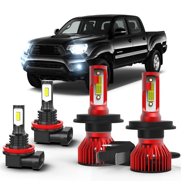 qobsos Fit for Toyota Tacoma LED Light Bulbs 500% Brightness