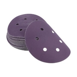 VekAuto 50 Stk. Schleifscheiben, 6" 6 Loch 800 Körnung Klett-Schleifpapier Universal für Metall, Holz, Autoreparatur Haltbarkeit Keramik-Polyester-Film Lila