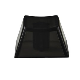 Elacgap Blank Crystal Transparent Black Keycaps PC Material 1U Cherry Profile R4 Keycap for MX switches Mechanical Keyboard Backlit (Cherry Transparent Black, 20pcs)