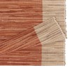 Saro Lifestyle Shimmering Banded Table Runner, Rust, 16"x72"