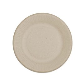 World Centric PLSCU6LFS Fiber Plates, Ripple Edge Plate, 6.1 Diameter, Natural, 1,000/carton
