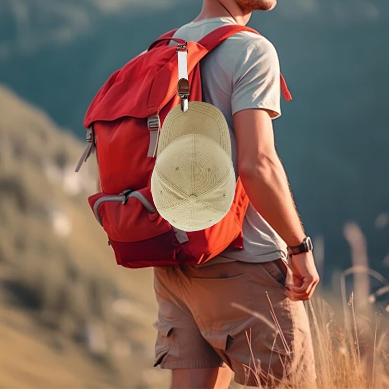 Sicheii Hat Clip Travel Hat Bag Clip Elastic Hat Holder
