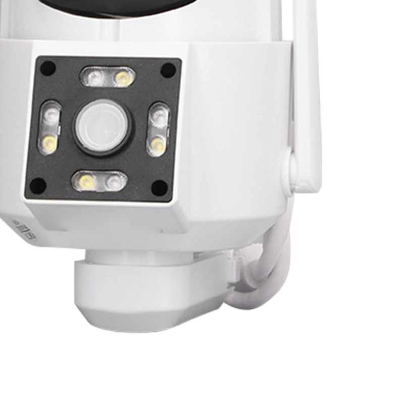Outdoor WiFi Surveillance Camera 2 Lens Security PTZ IP Cam