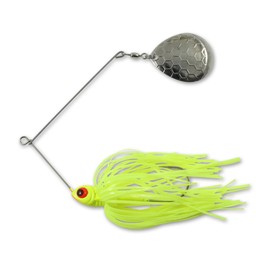 Northland Fishing Tackle Reed Runner Single Spin - Premium Spinner Baits for Freshwater - Lures for Bass, Pike, and Musky, Canary, 3/8 Oz
