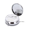 1 x Portable Round Metal Pill Box Mini Pill Organizer