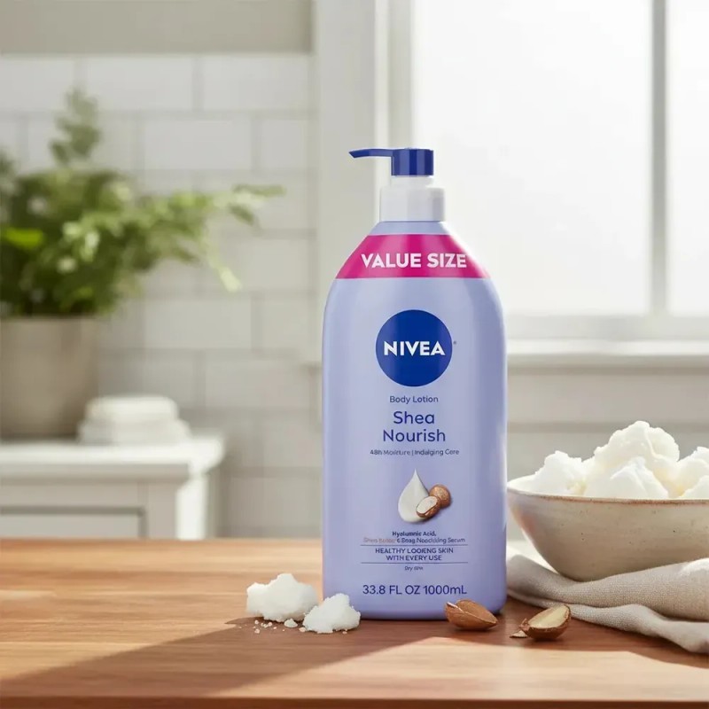 Crema Nivea Shea Nourish Body Lotion 1000 Ml Carite