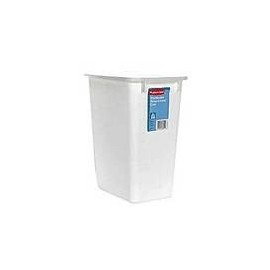 Rubbermaid FG280500WHT 21 Qt White Wastebasket