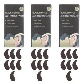 21Pcs Ear Care Patch Earwax Cleaning Portable Black Truffle Tinnitus Treatment Patch for Home Travel