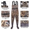 FISHINGSIR Fishing Waders for Men, 2-Ply Nylon/PVC Waterproof Women Chest