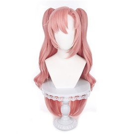 Aadesso Nicole Demara Cosplay wig for anime game ZZZ Long Pink Cosplay Wig with wig cap