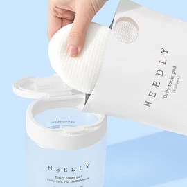 NEEDLY Moisturizing Daily Toner Pad, Hyaluronic Acid, Needly Toner Pad, Korea, Cosmetic 60 Refills