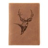 Green Burry Vintage Men's Leather Credit Card Holder ID Wallet