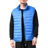 Alpine Swiss Clark Mens Lightweight Down Alternative Vest Jacket Blue