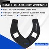 limontek Gland Nut Wrench, Hydraulic Cylinder Spanner Wrench Adjustable of