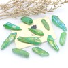 Nupuyai 460g Natural Rock Crystal Tip Irregular Titanium Garden Decoration