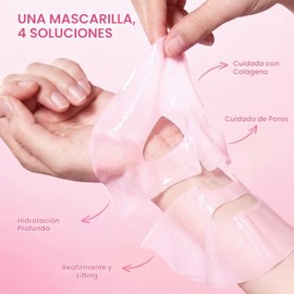Mascarilla facial de colágeno bio durante la noche, mascarilla de gel facial PDRN de salmón, cuidado de la piel coreano para hidratación profunda, rea