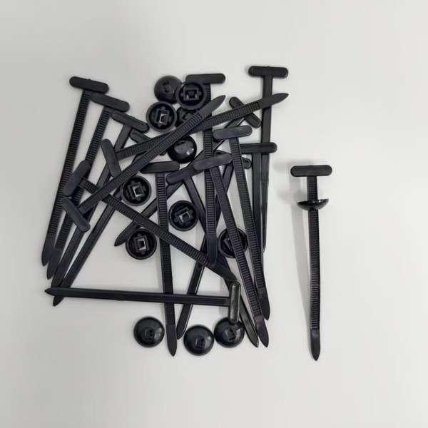 Nylon Universal Cable Tie Buckle: Automotive Zipper Clips- 50PCS Heavy