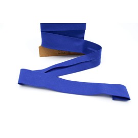 Trimz Poly Cotton Bias Binding, Royal, 25mm x 5m