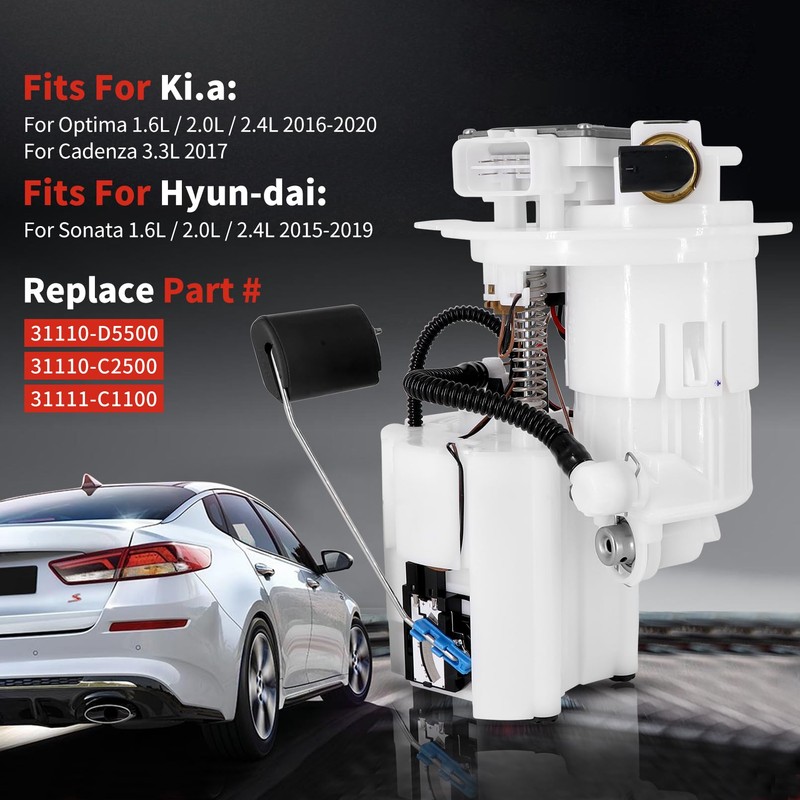 Tektall 31110-D5500 Electric Fuel Pump Assembly for 2015-2019 Hyundai Sonata,