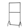 Shopfitting Warehouse Two Tier Clothes Rail - Black 3ft wide