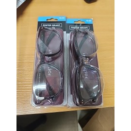 Foster Grant (2) Foster Grant to go +2.00 Tortoise Shell Burgundy Hard Case Brand New