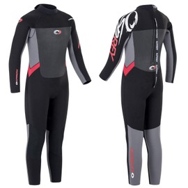 Osprey | Kids 5mm Wetsuit, Full-Length Winter Kids Neoprene Surfing Bodyboarding Wetsuit, Origin, Red