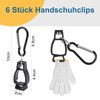 Pack of 6 Fire Brigade Accessories Glove Holder Multifunctional Portable