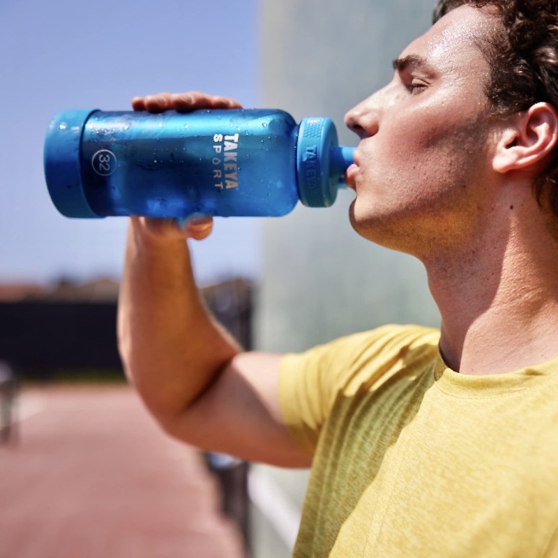 Takeya Sport 32 oz Tritan Plastic Water Bottle with Spout