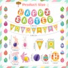 Pre-Strung Easter Decorations Set - Happy Easter Banner Decor with