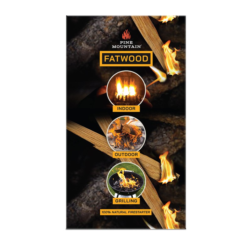 Pine Mountain StarterStikk 100% Natural Fatwood Firestarting Sticks, 5 Pound