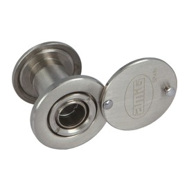 Amig - Door Viewer | Super Wide Angle Lens | for Indoor and Outdoor Front Doors | Colour Silver | Brass | Dimensions: Diameter 14mm, Door Thickness 25-42mm