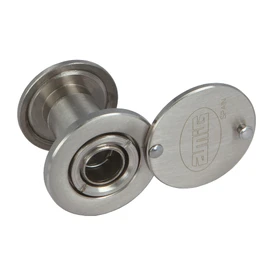 Amig - Door Viewer | Super Wide Angle Lens | for Indoor and Outdoor Front Doors | Colour Silver | Brass | Dimensions: Diameter 14mm, Door Thickness 25-42mm