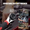 CMTOOL Adjustable Ratchet Wrench Kit for 6-22mm Screw, Portable Adjustable