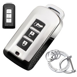 LETINGFAR Key Case, For Mitsubishi, Smart Key Case, Key Cover, Premium TPU, Soft, 3 Buttons, Specially Designed for Mitsubishi Ek Wagon, Ek, Space, Mirage, Eye Outlander, Lancer Evolution, Days, etc,