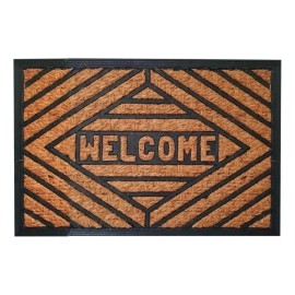 H.U.T Home Styles Tapete De Entrada Welcome Fibra De Coco