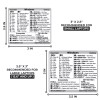 SYNERLOGIC Windows PC shortcuts -durable vinyl sticker size SM for